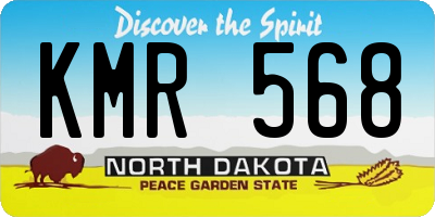 ND license plate KMR568