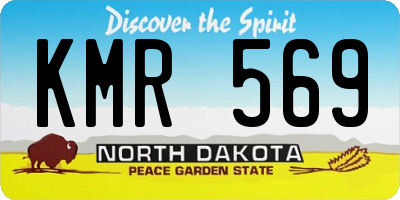 ND license plate KMR569
