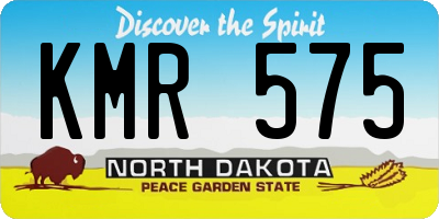 ND license plate KMR575