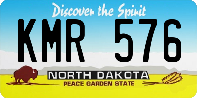 ND license plate KMR576