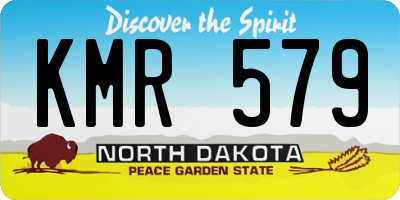 ND license plate KMR579