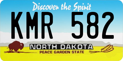 ND license plate KMR582