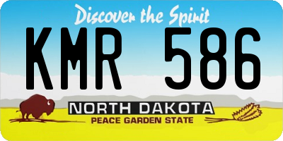 ND license plate KMR586