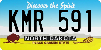 ND license plate KMR591