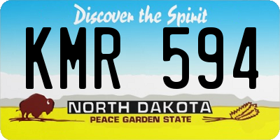 ND license plate KMR594