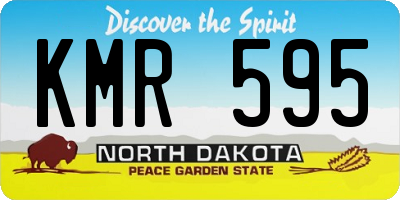 ND license plate KMR595