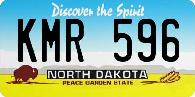 ND license plate KMR596