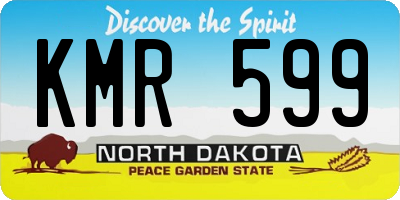 ND license plate KMR599