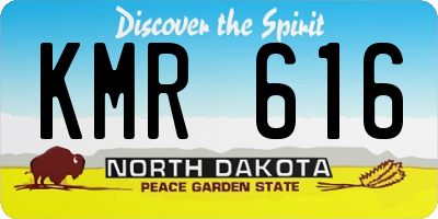 ND license plate KMR616