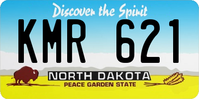 ND license plate KMR621