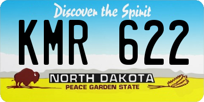 ND license plate KMR622