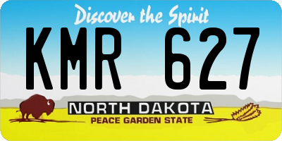 ND license plate KMR627