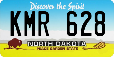 ND license plate KMR628