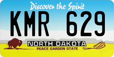 ND license plate KMR629