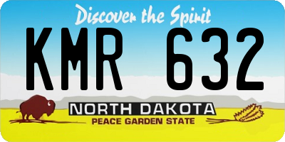 ND license plate KMR632