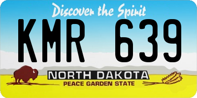 ND license plate KMR639