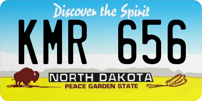 ND license plate KMR656