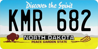 ND license plate KMR682