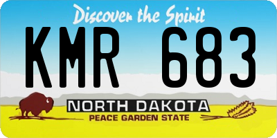 ND license plate KMR683