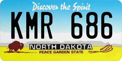 ND license plate KMR686