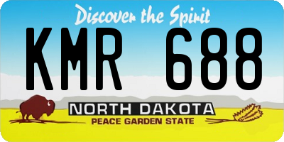 ND license plate KMR688