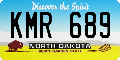 ND license plate KMR689