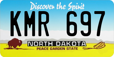 ND license plate KMR697