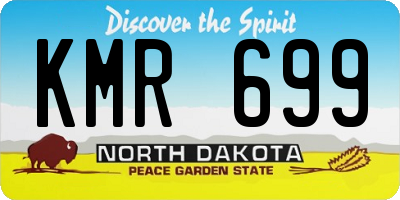 ND license plate KMR699