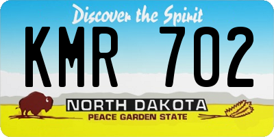 ND license plate KMR702