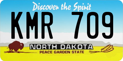 ND license plate KMR709