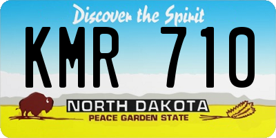 ND license plate KMR710