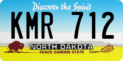ND license plate KMR712