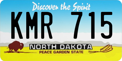 ND license plate KMR715