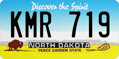 ND license plate KMR719