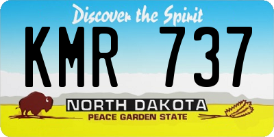 ND license plate KMR737