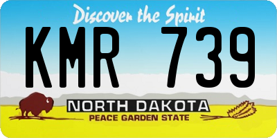 ND license plate KMR739
