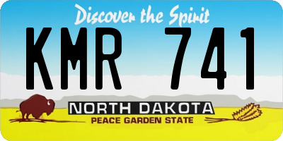 ND license plate KMR741