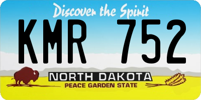 ND license plate KMR752