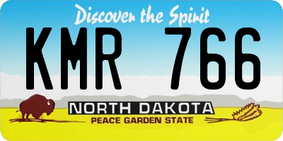 ND license plate KMR766