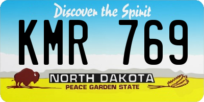 ND license plate KMR769