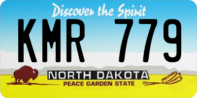 ND license plate KMR779