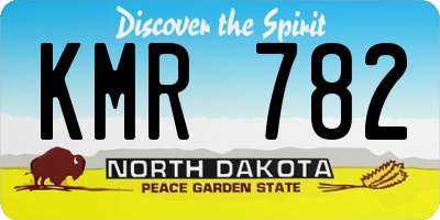 ND license plate KMR782