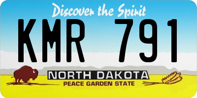 ND license plate KMR791