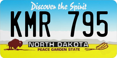 ND license plate KMR795