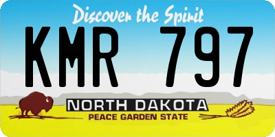 ND license plate KMR797