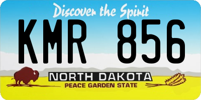 ND license plate KMR856
