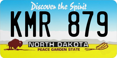 ND license plate KMR879