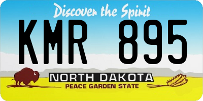 ND license plate KMR895