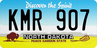 ND license plate KMR907