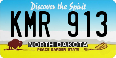ND license plate KMR913